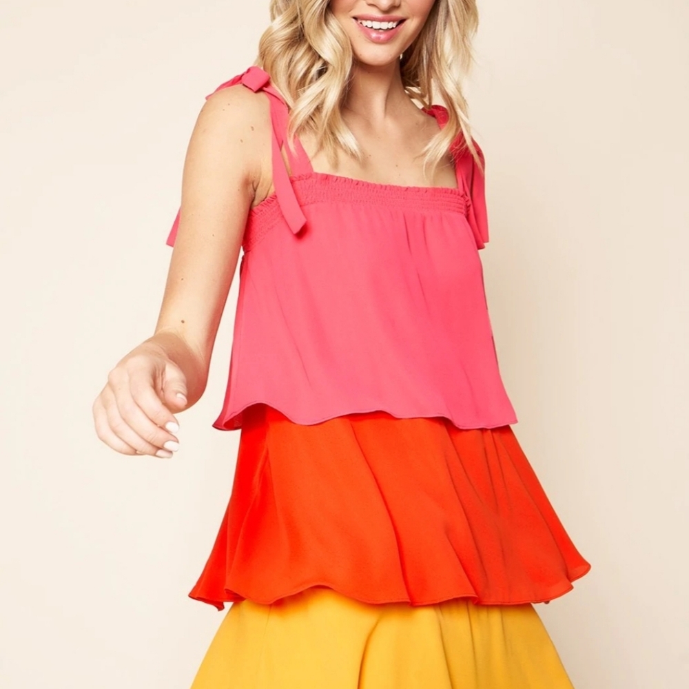 NWT Sugar Lips tiered dress